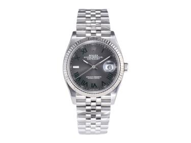 Datejust 36 Stainless Steel 'Wimbledon' on Jubilee with Fluted Bezel