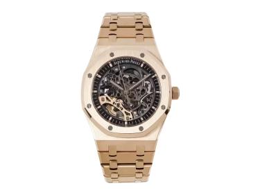 Royal Oak Pink Gold Openworked Double Balance Wheel (41mm)