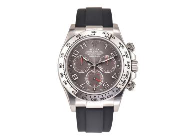 Cosmograph Daytona White Gold Oysterflex Grey Racing Dial