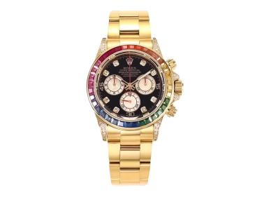 Cosmograph Daytona Yellow Gold 'Rainbow' with Diamond Bezel