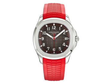 Aquanaut Stainless Steel 'Singapore' with Black Dial (40mm)