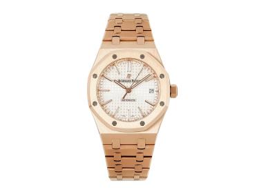 Royal Oak Pink Gold with Silver Dial (37mm)