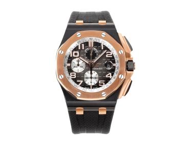 Royal Oak 'Offshore Chronograph' Ceramic and Pink Gold with Grey Dial (44mm)