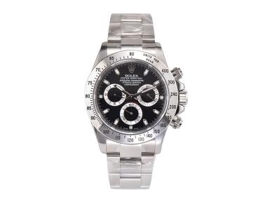 Cosmograph Daytona Stainless Steel with Black Dial